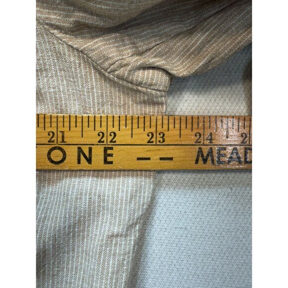 Talbots Womens Linen Blend Blazer Jacket Sze18 Beige Casual Button Front Pockets - Picture 5 of 11